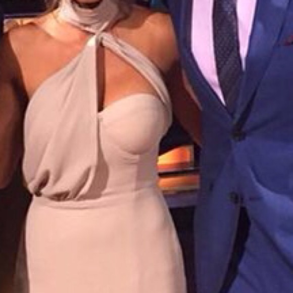 Misha Triviata Midi Dress Mousse Nude - Picture 3 of 4